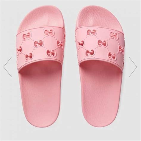 gucci flip flops with pearls|gucci slides women pink.